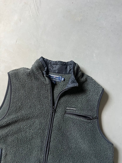 Vintage Dark Green Polo Sport Vest - XXL