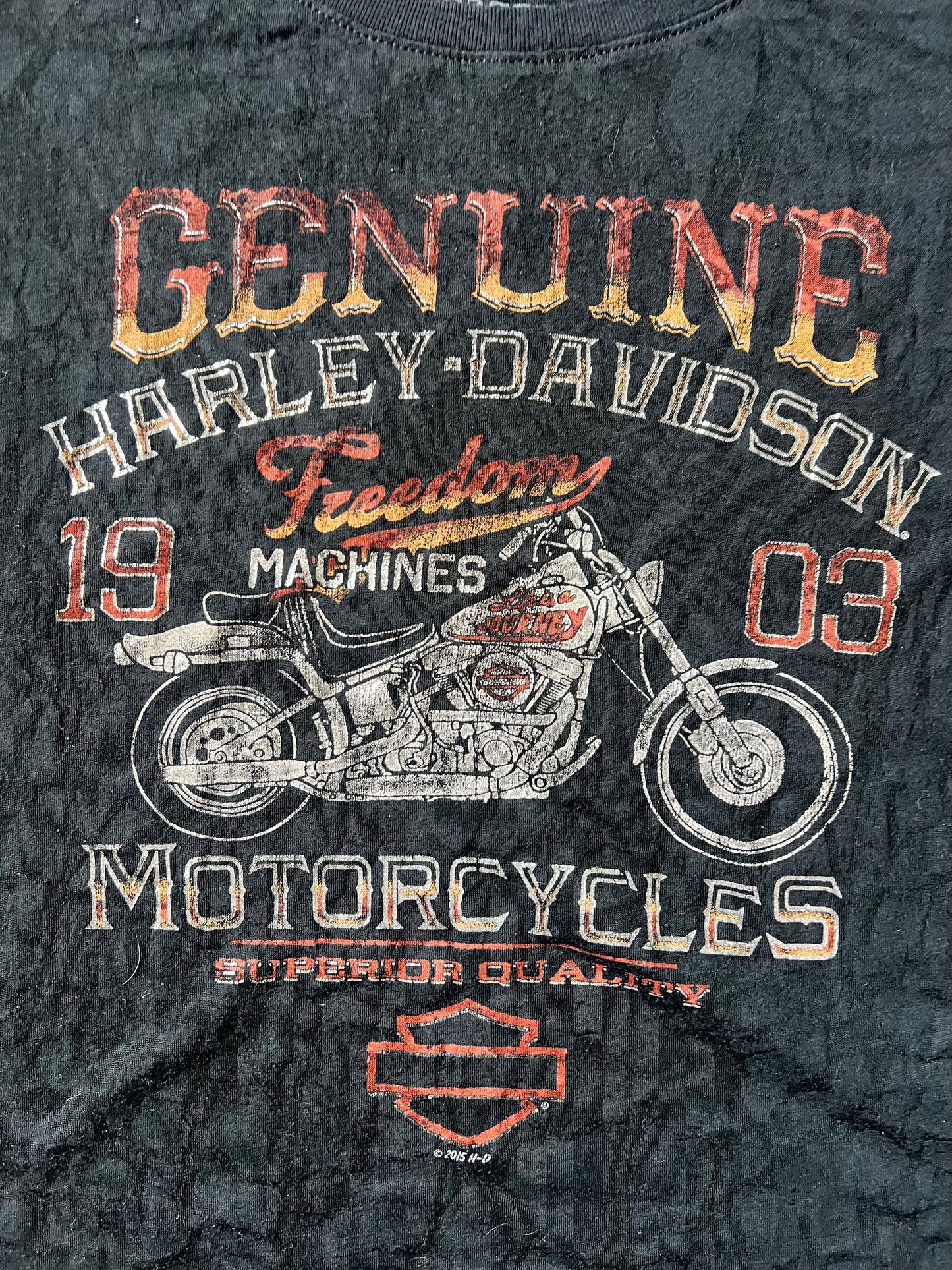 Vintage Black Lace Harley Davidso Tank Top - XL