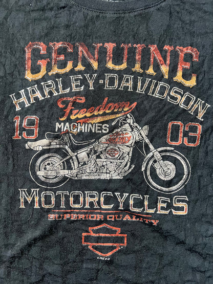 Vintage Black Lace Harley Davidso Tank Top - XL