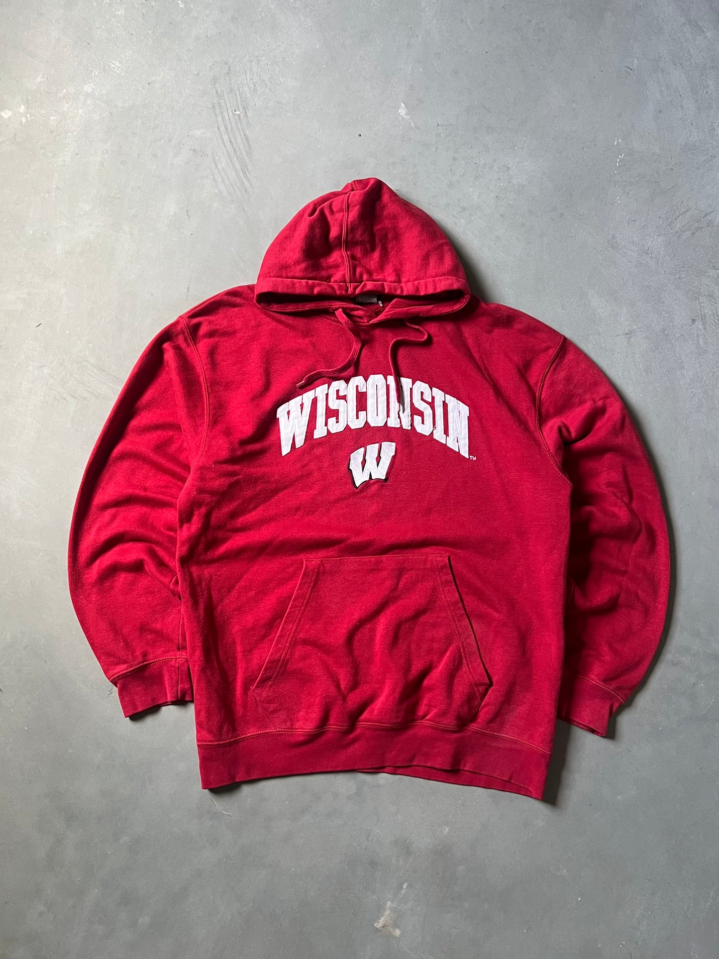 Vintage Red Wisconsin Badgers Hoodie - XL