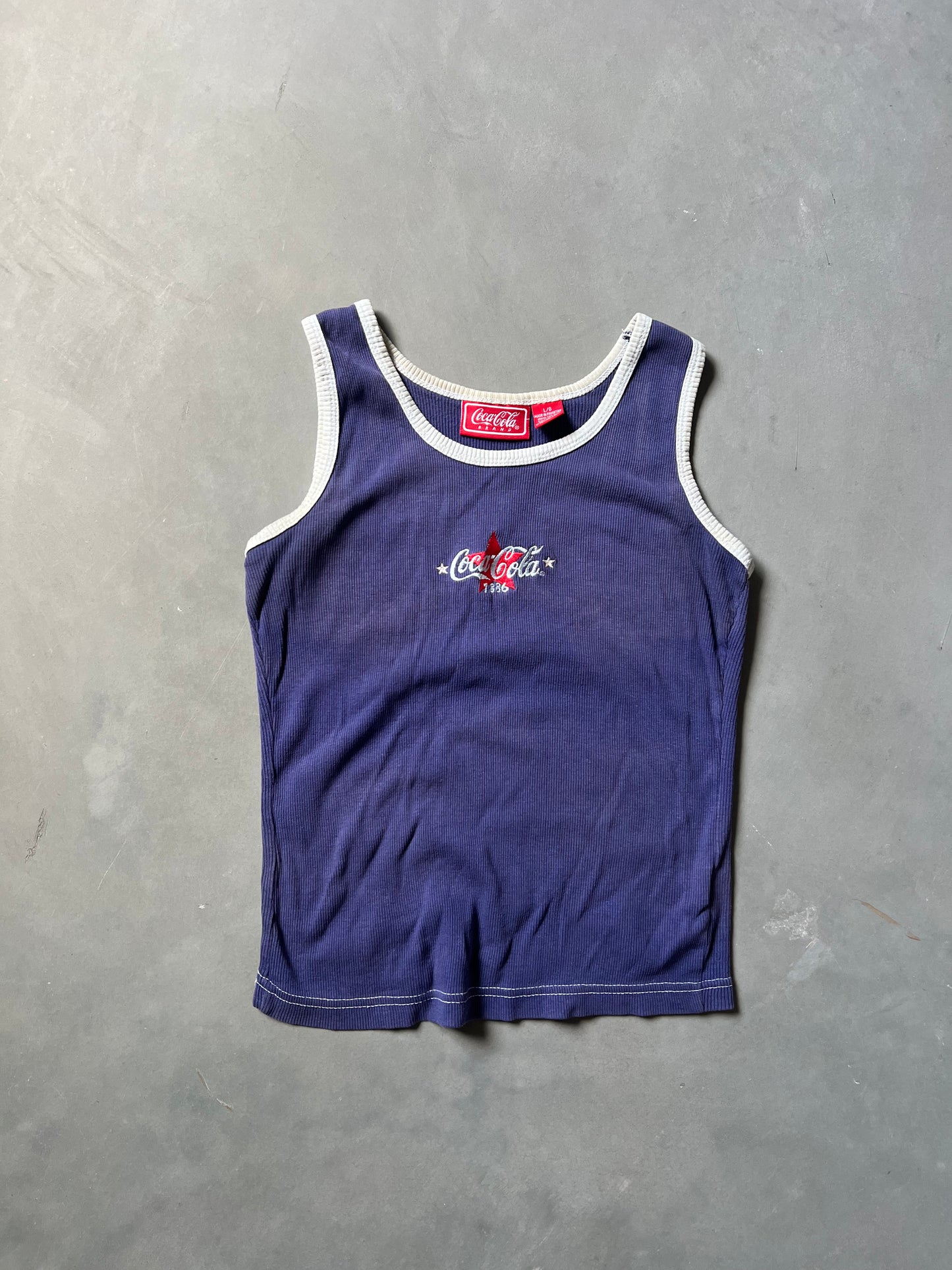 Vintage Purple Coca Cola Tank Top - L