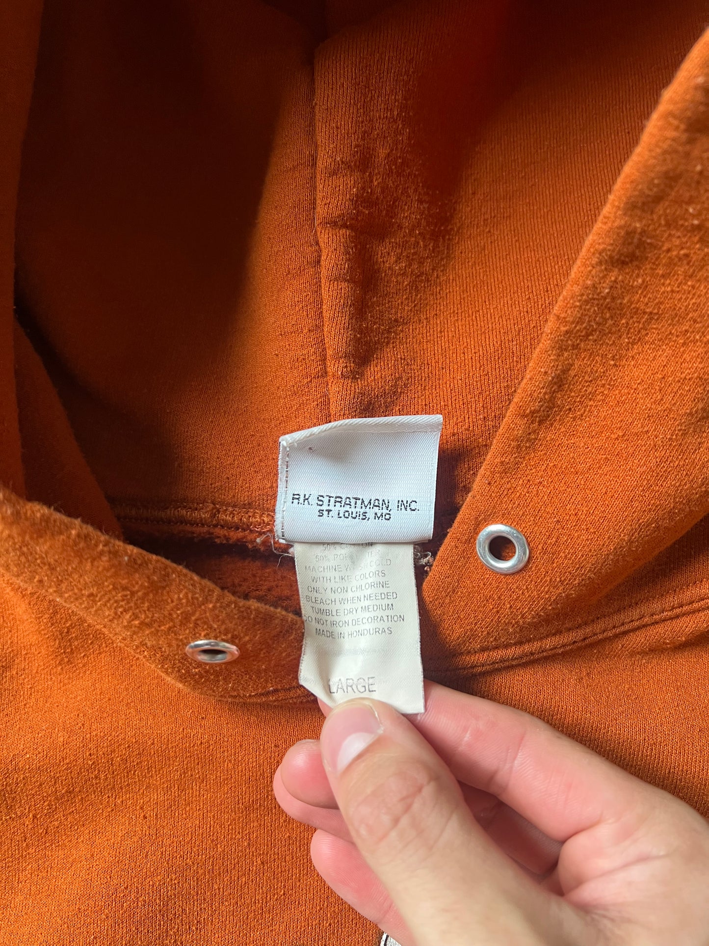 Vintage Orange Sturgis Hoodie - L