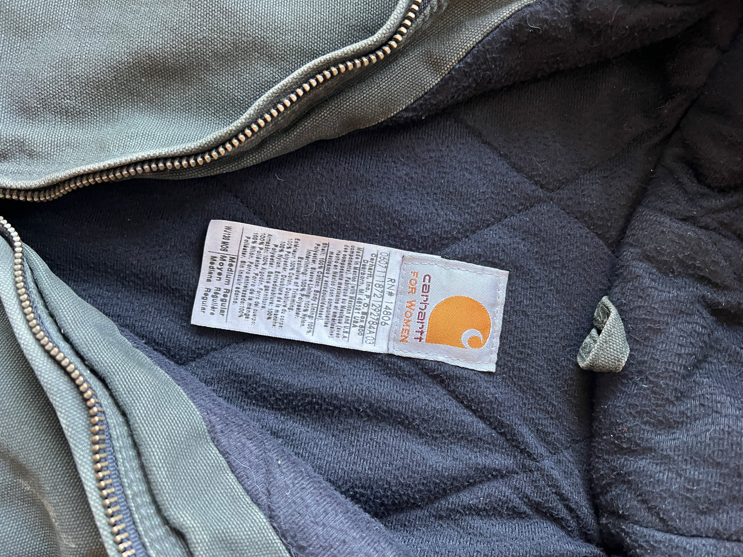 Vintage Moss Green Carhartt Jacket - M