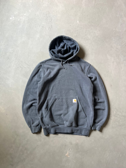 Vintage Light Grey Carhartt Hoodie - S