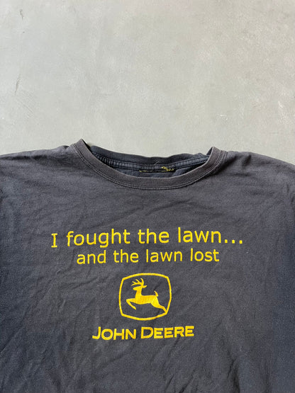 Vintage Faded Black John Deer Shirt - XL