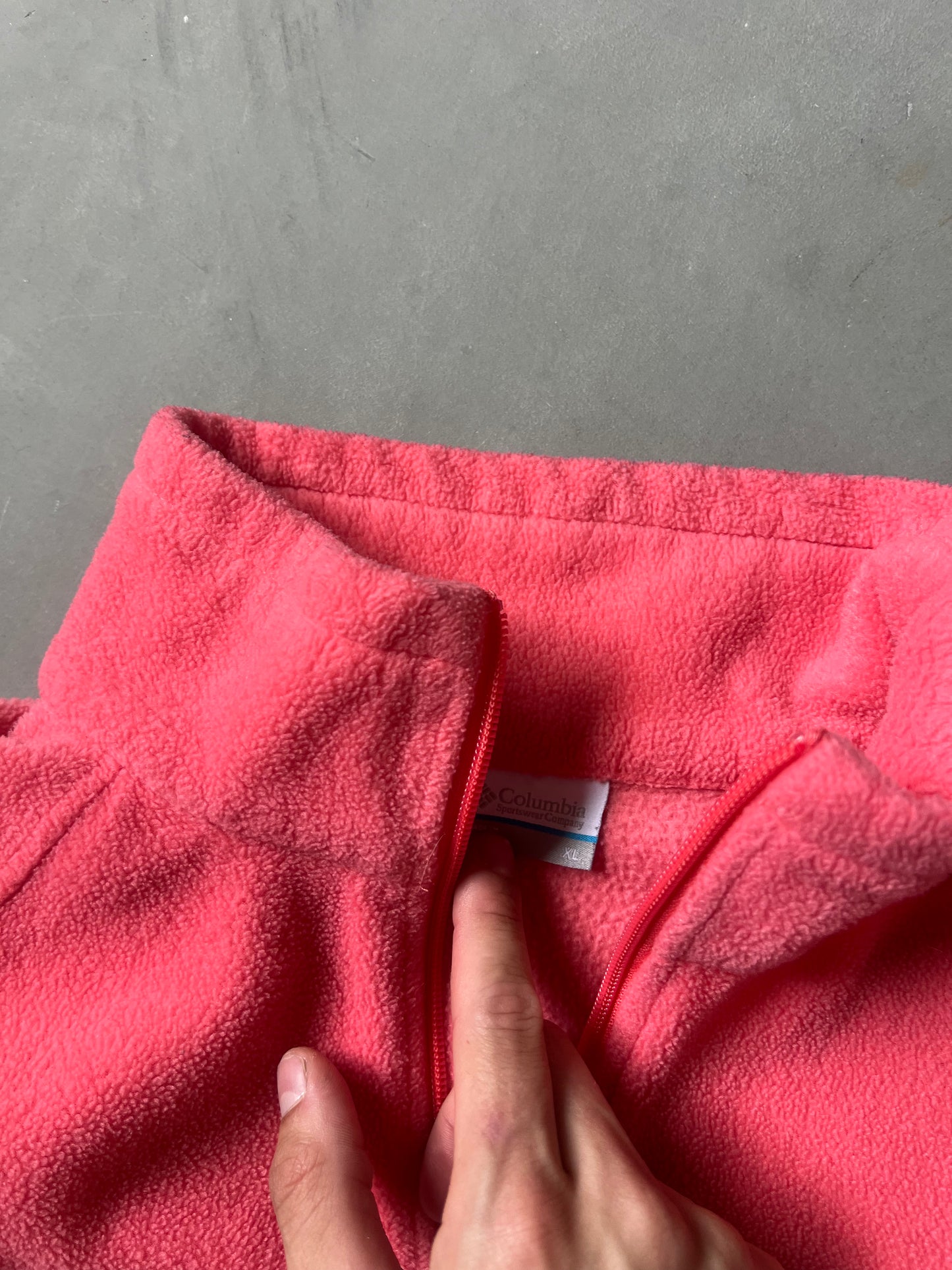 Vintage Pink Columbia Fleece Jacket - XL