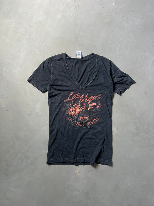 Vintage Black Harley Davidson Lace Top - XL