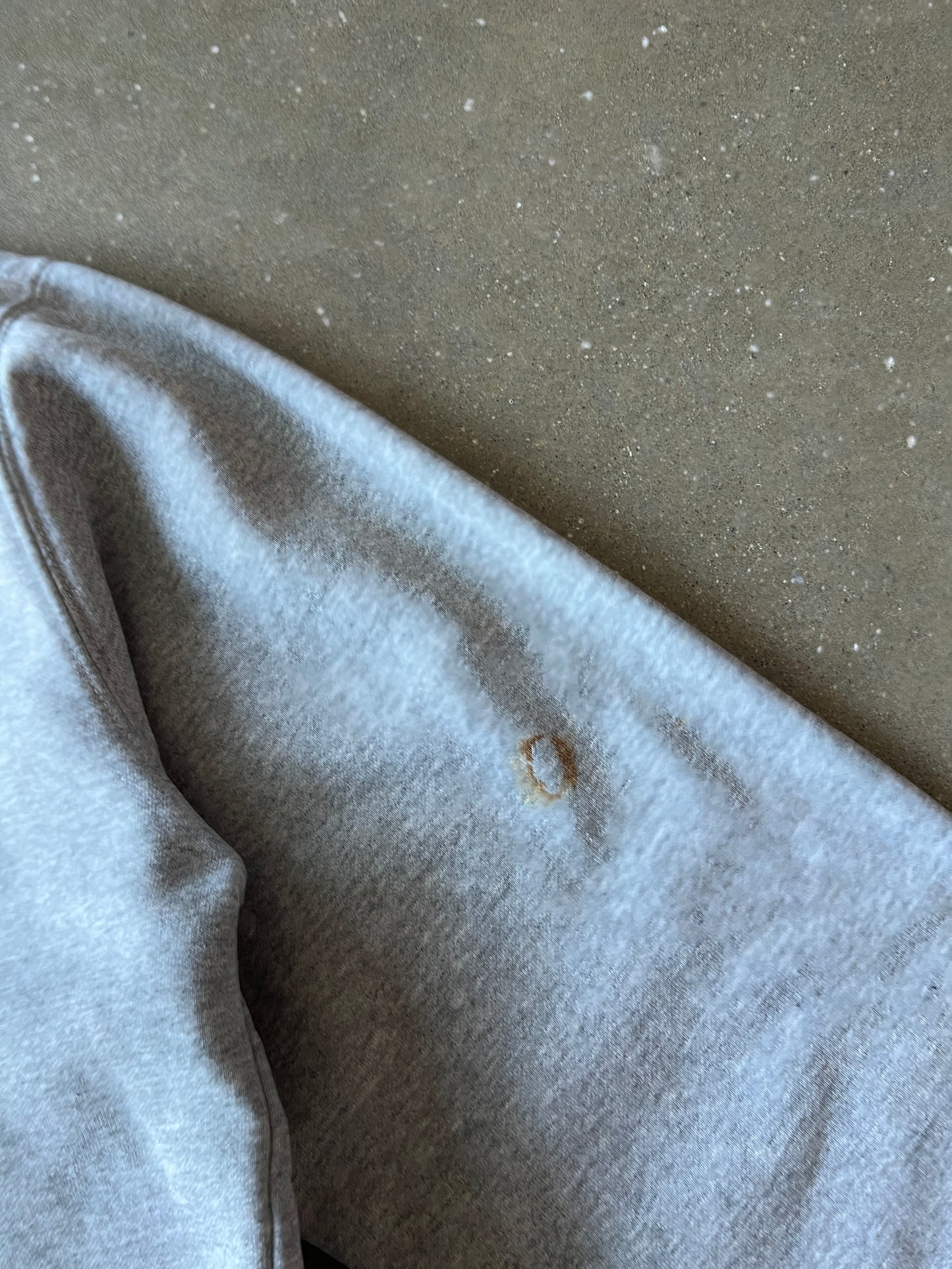 Vintage Grey Carhartt Spellout Hoodie - L