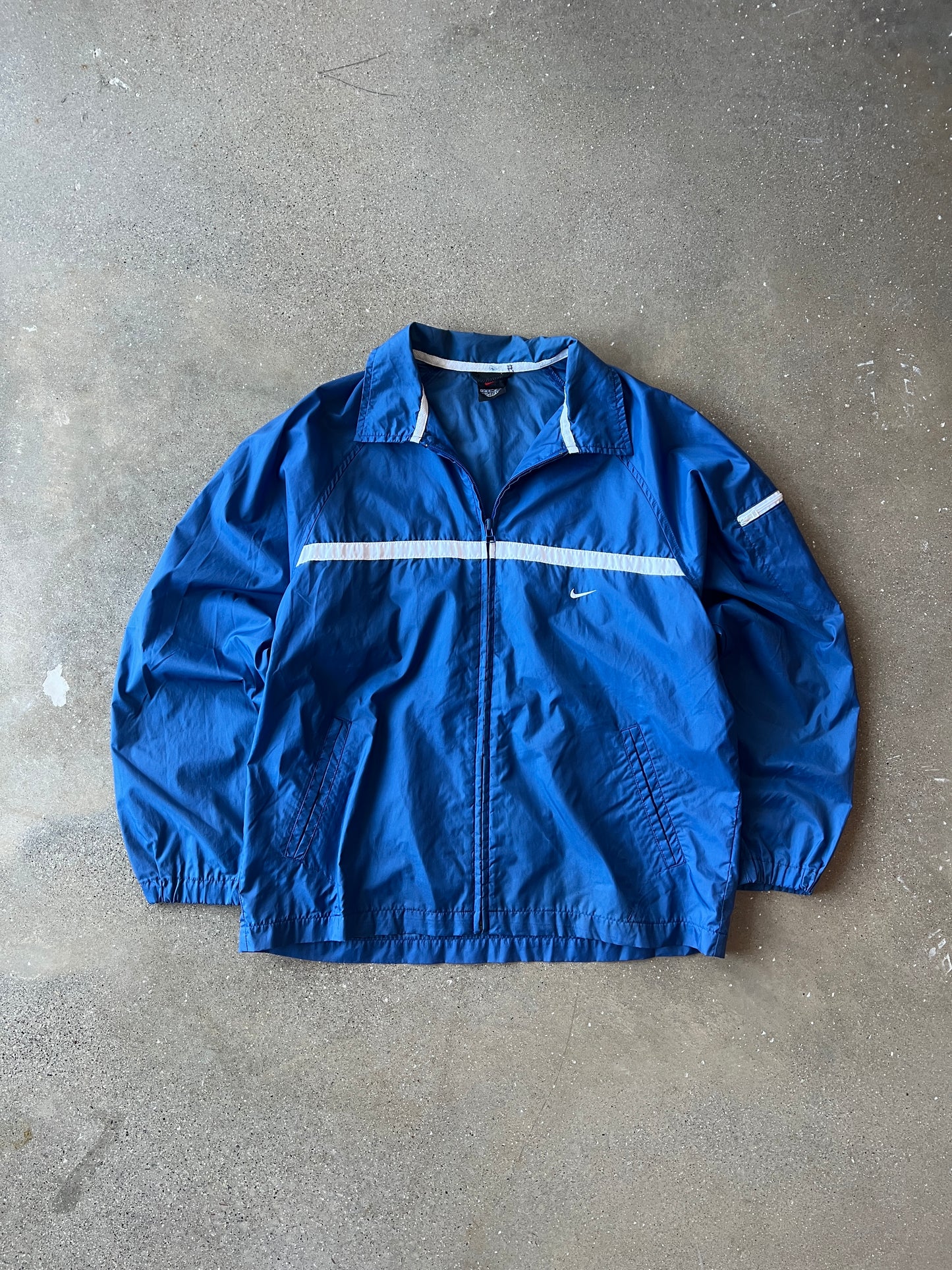 Vintage Sky Blue Nike Swoosh Jacket - M