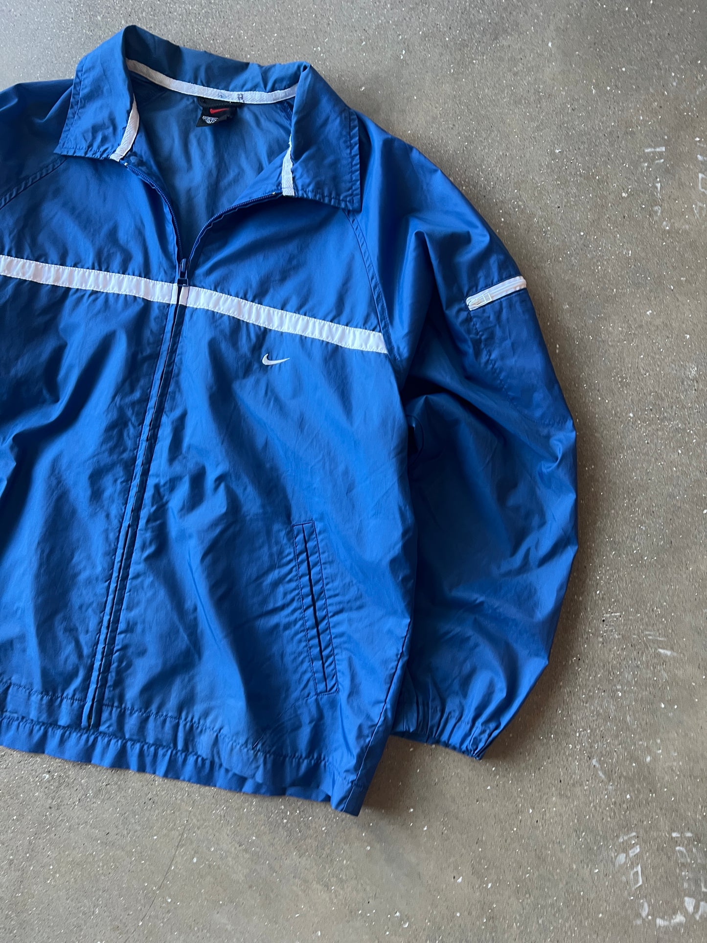 Vintage Sky Blue Nike Swoosh Jacket - M