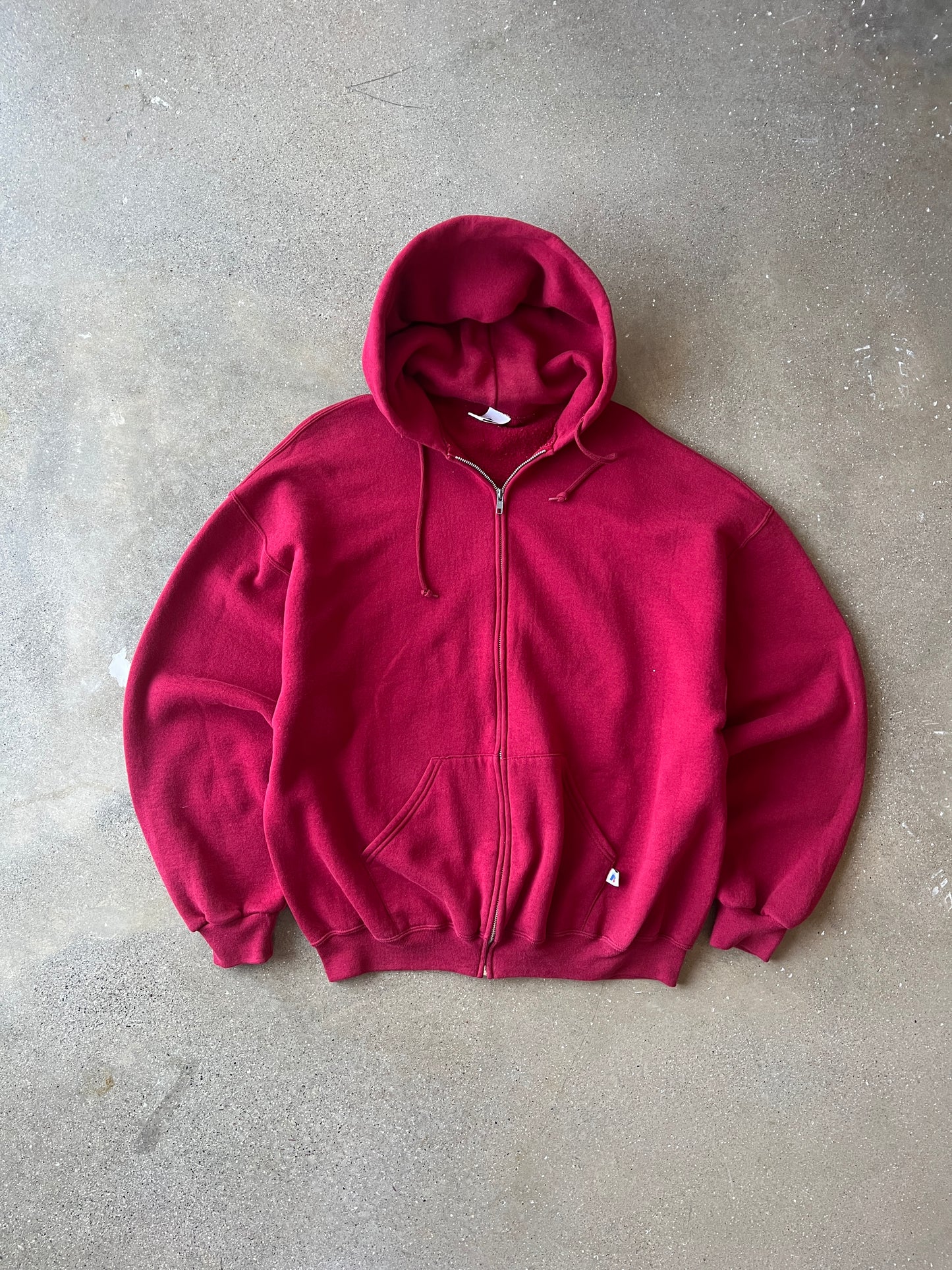 Vintage Red Russell Athletic Hoodie - XL