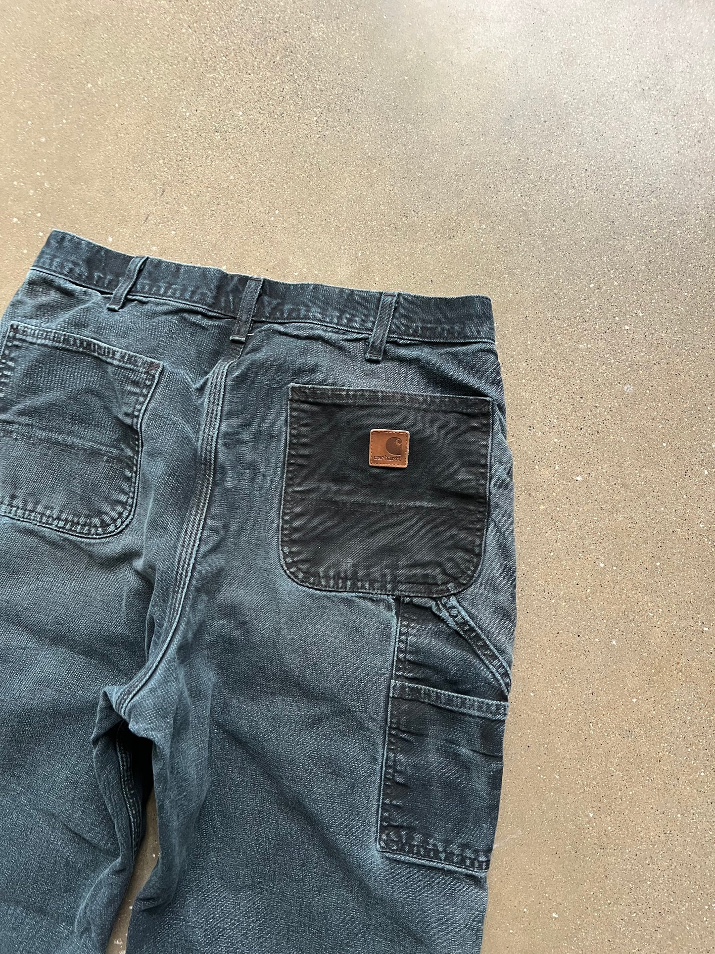 Vintage Faded Black Carhartt Pants - 34