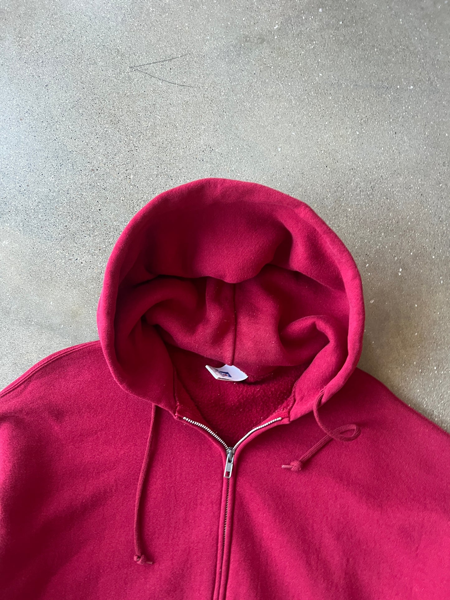 Vintage Red Russell Athletic Hoodie - XL