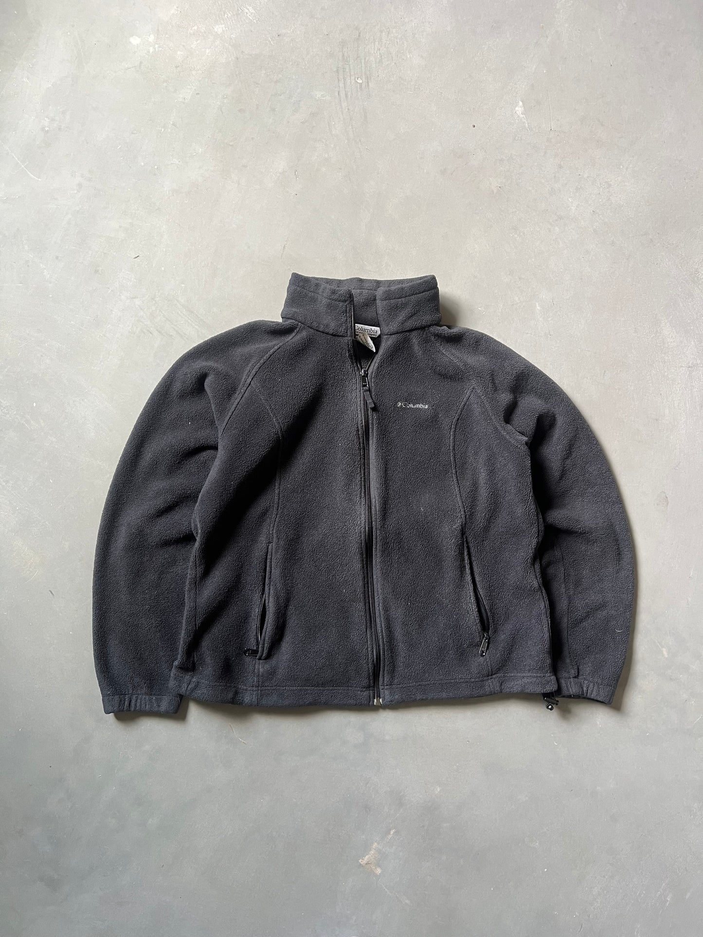 Columbia Black Full Zip Fleece - XL
