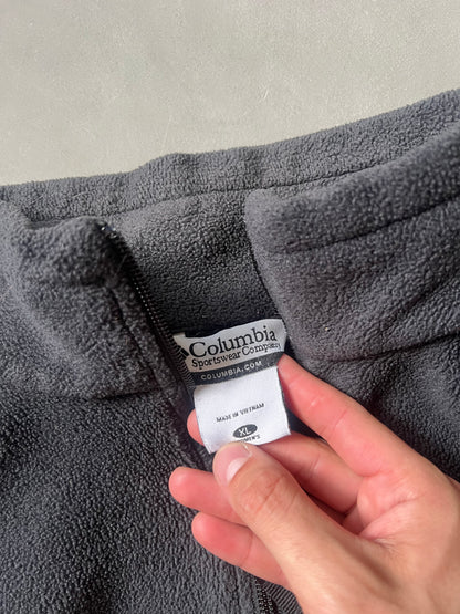 Columbia Black Full Zip Fleece - XL
