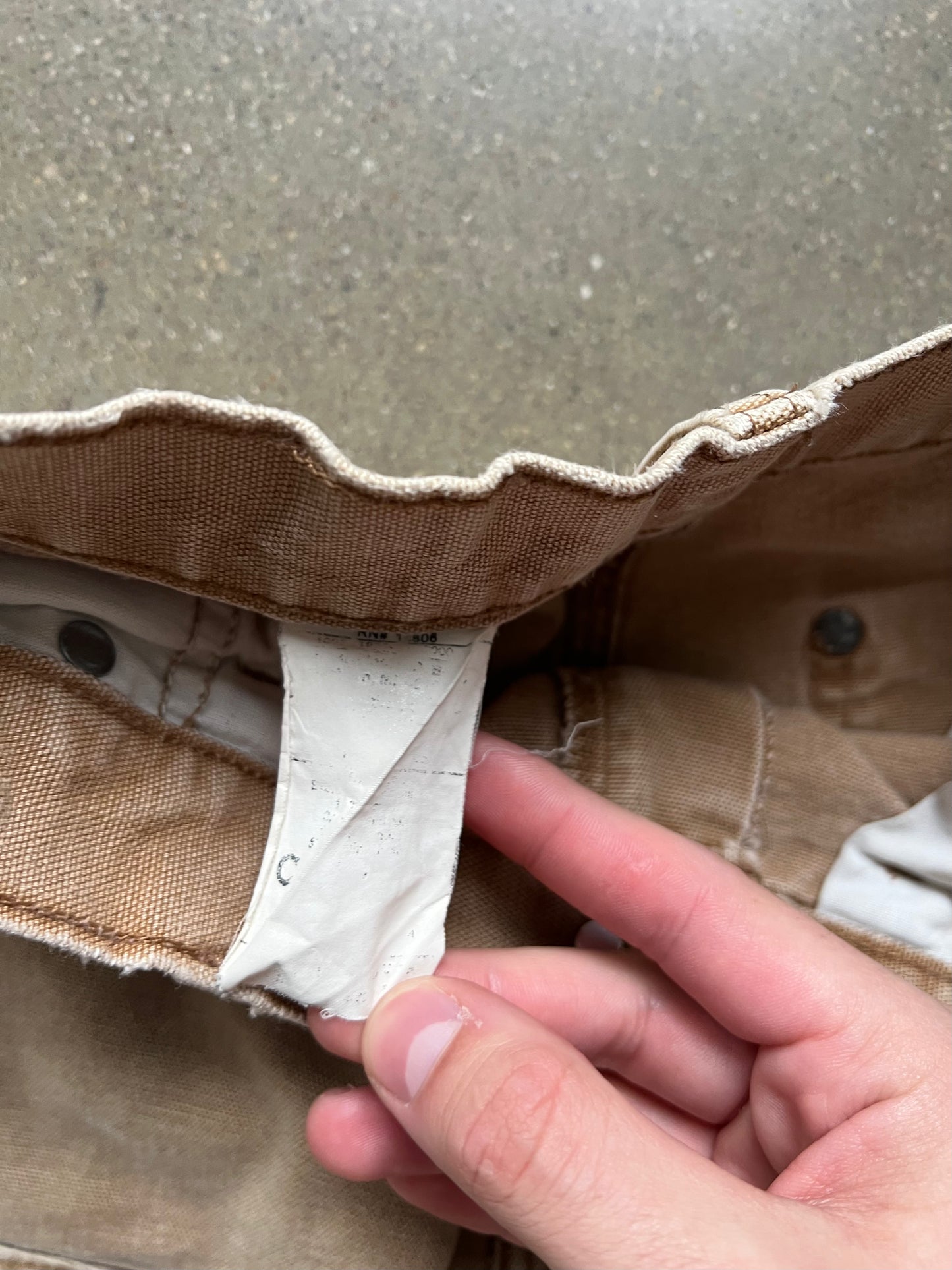 Vintage Faded Tan Carhartt Double Knee Pants - 30
