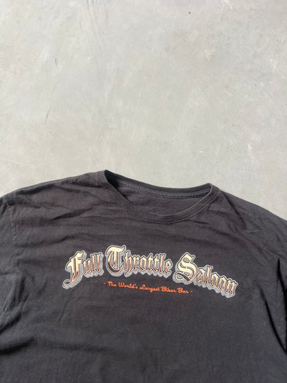 Black Full Throttle Saloon Graphic Tee - XL