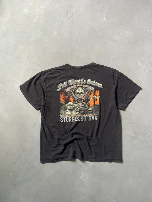 Black Full Throttle Saloon Graphic Tee - XL