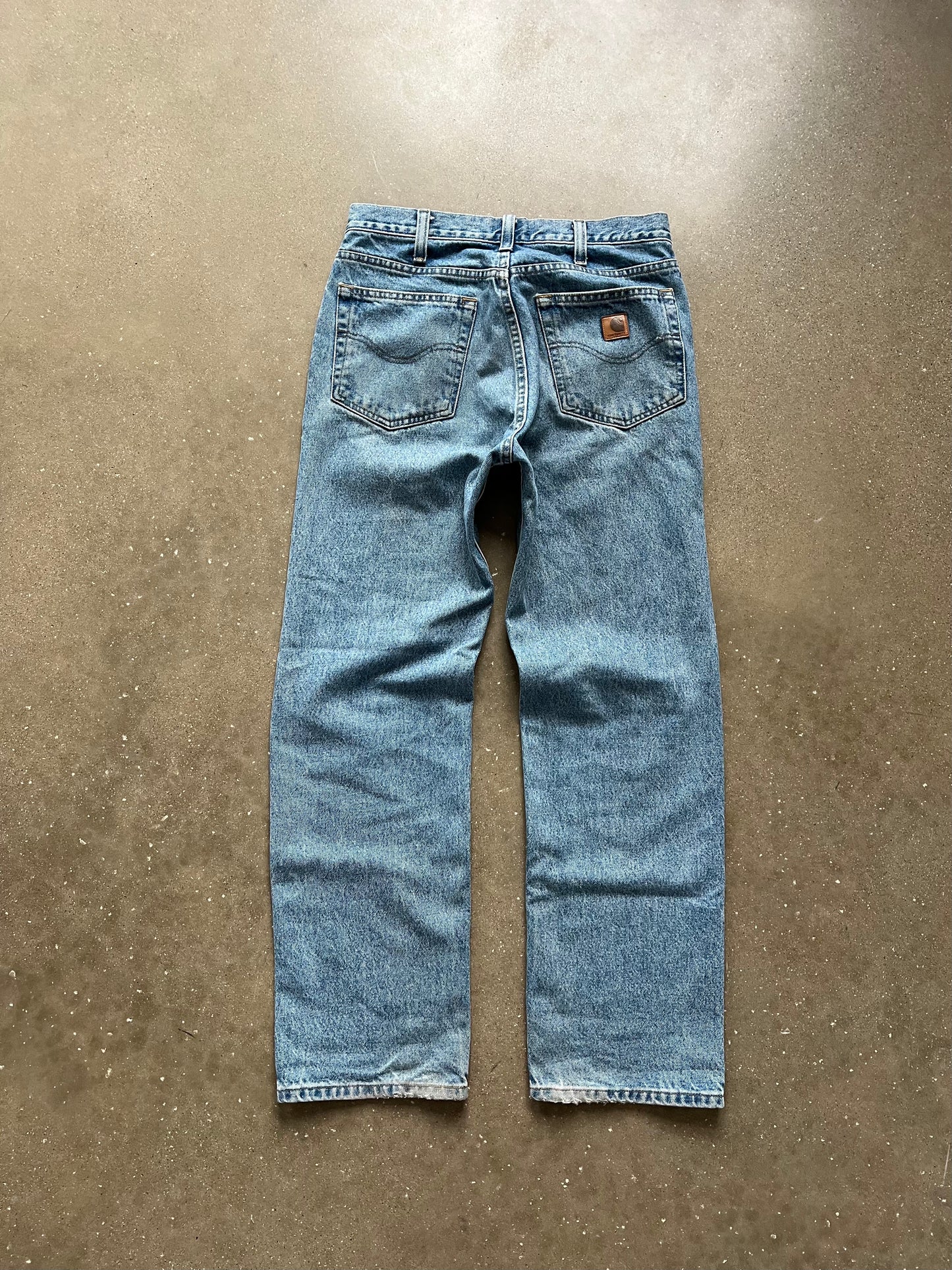 Vintage Denim Blue Carhartt Carpenter Pants - 32