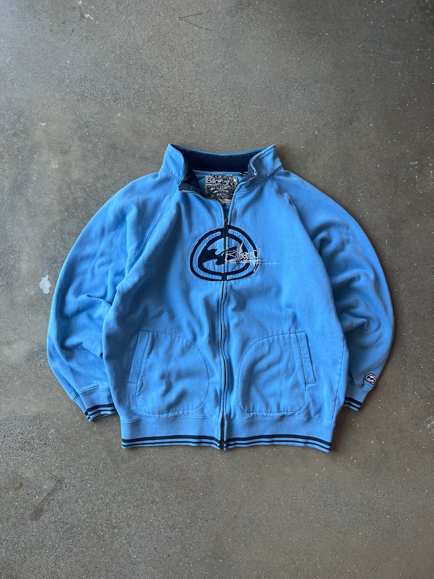 Vintage Sky Blue Billabong Sweatshirt - XL