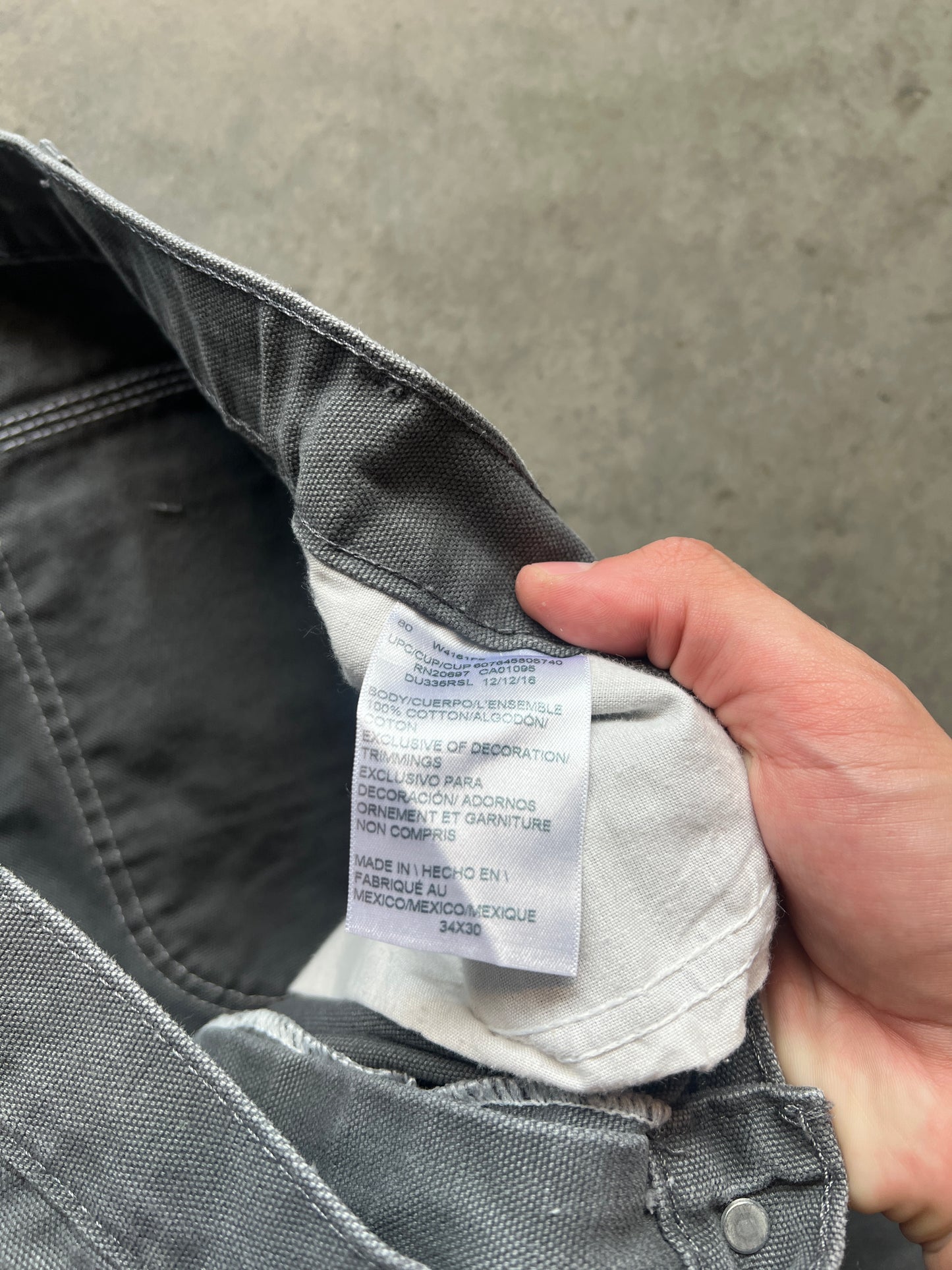 Vintage Smoke Grey Dickies Pants - 34x30