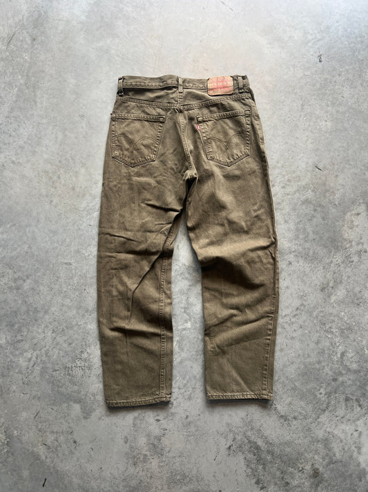 Vintage Dark Green Levi 550 Pants - 34x30