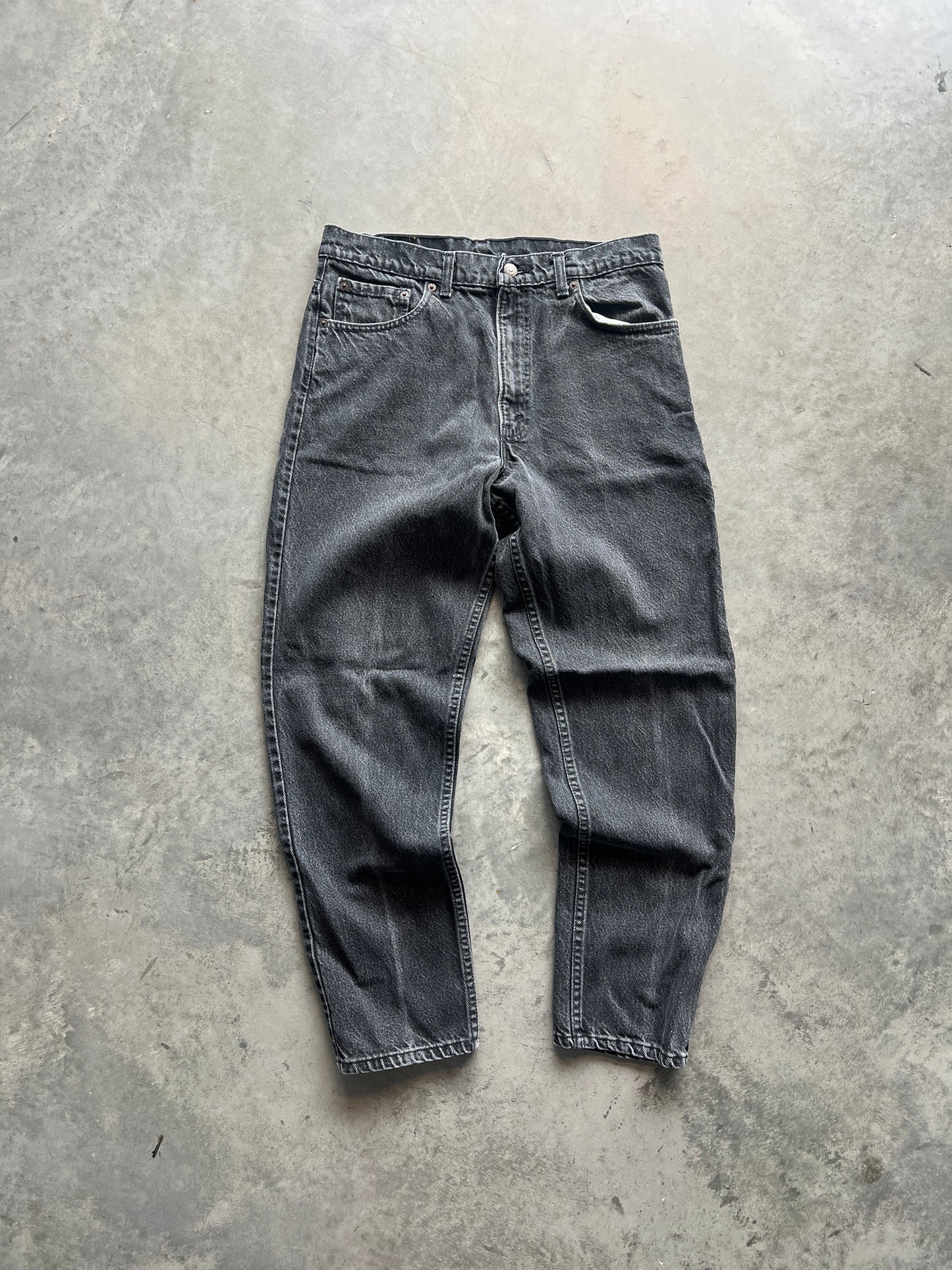 Vintage Faded Black Levi 550 Pants - 34x30