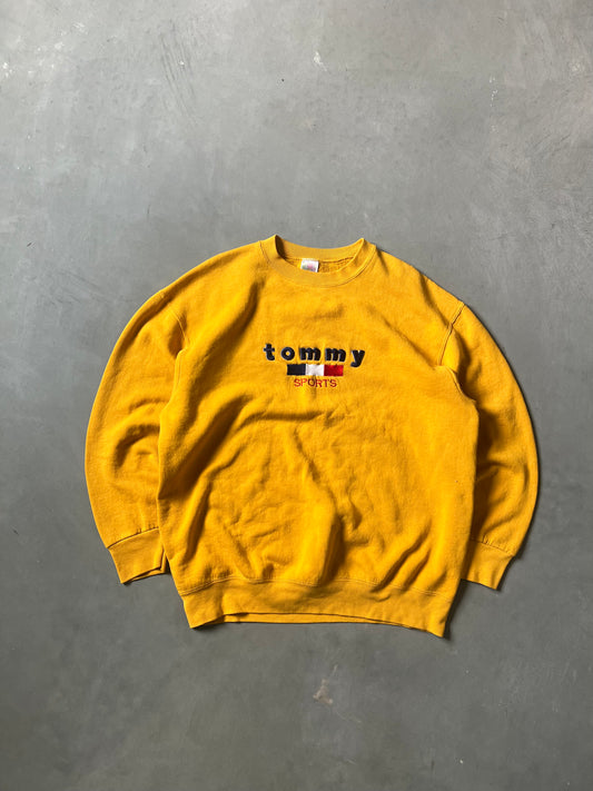 Vintage Yellow Tommy Hilfiger Sweatshirt - XL