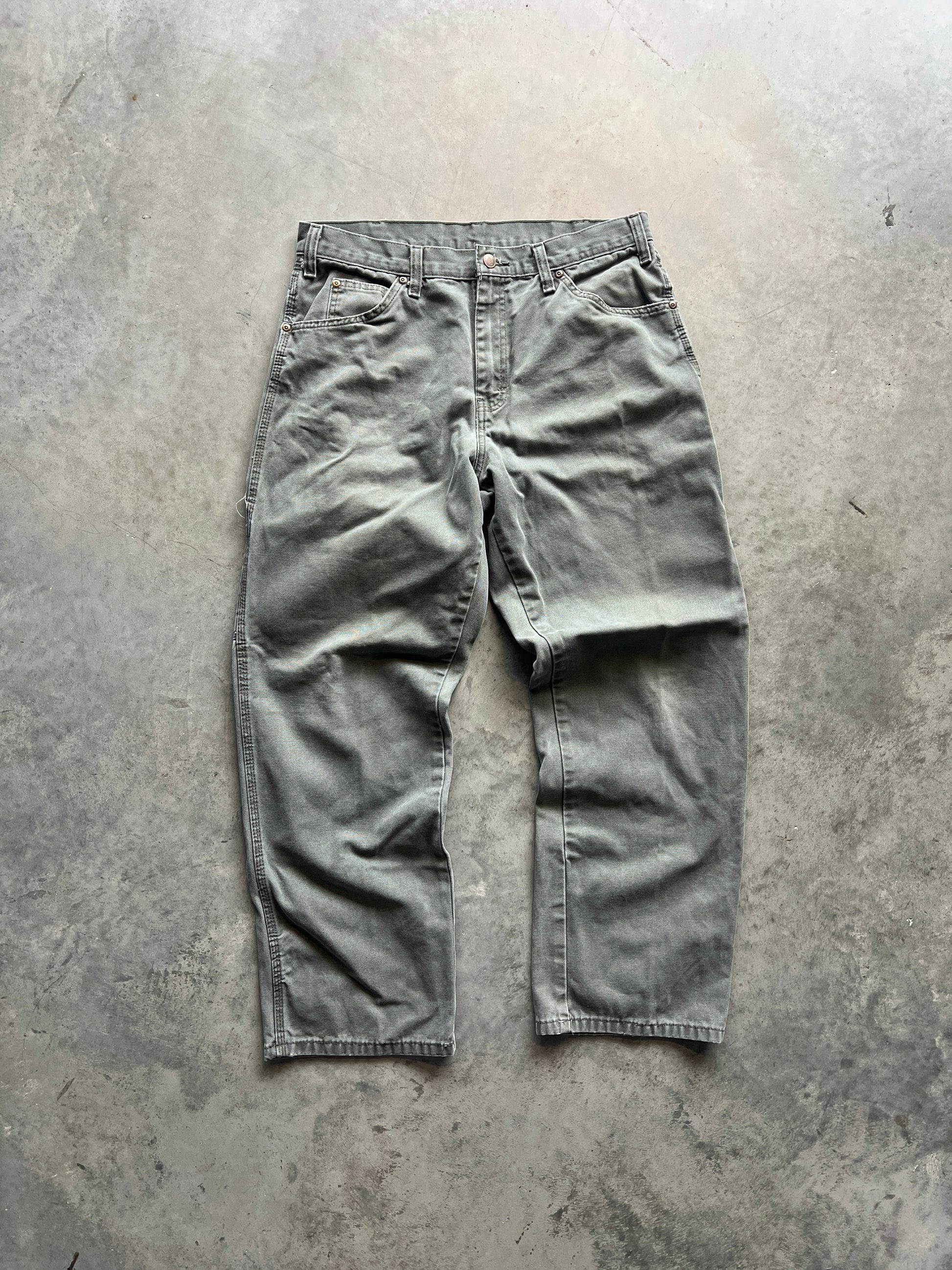 Vintage Green Dickies Carpenter Pants - 34x30