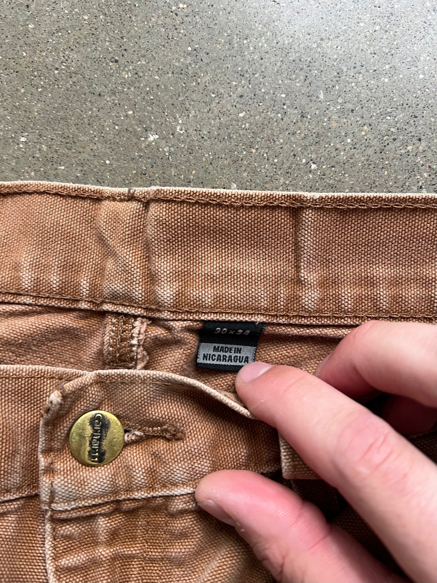 Vintage Carmel Tan Carhartt Carpenter Pants - 30