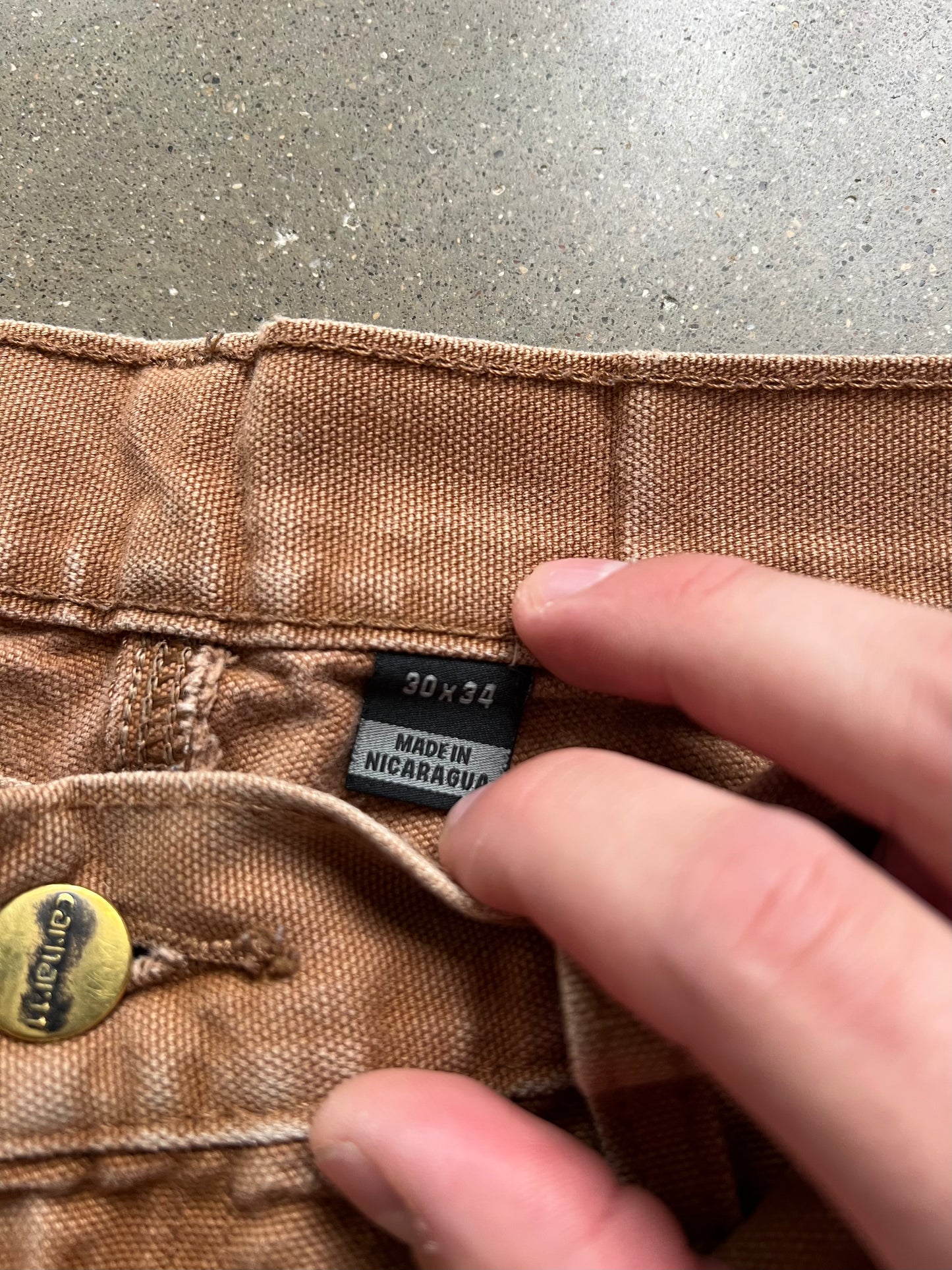 Vintage Carmel Tan Carhartt Carpenter Pants - 30