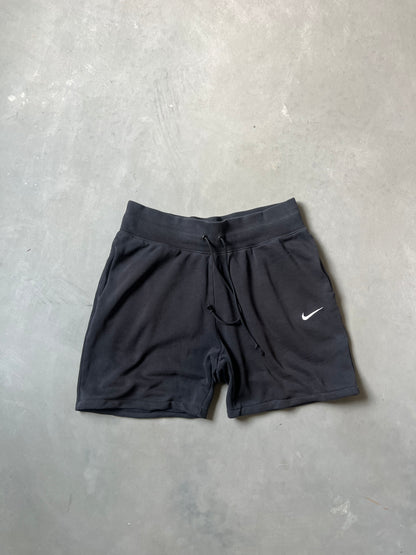 Vintage Black Nike Swoosh Shorts - L