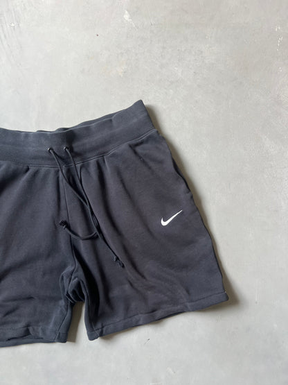 Vintage Black Nike Swoosh Shorts - L