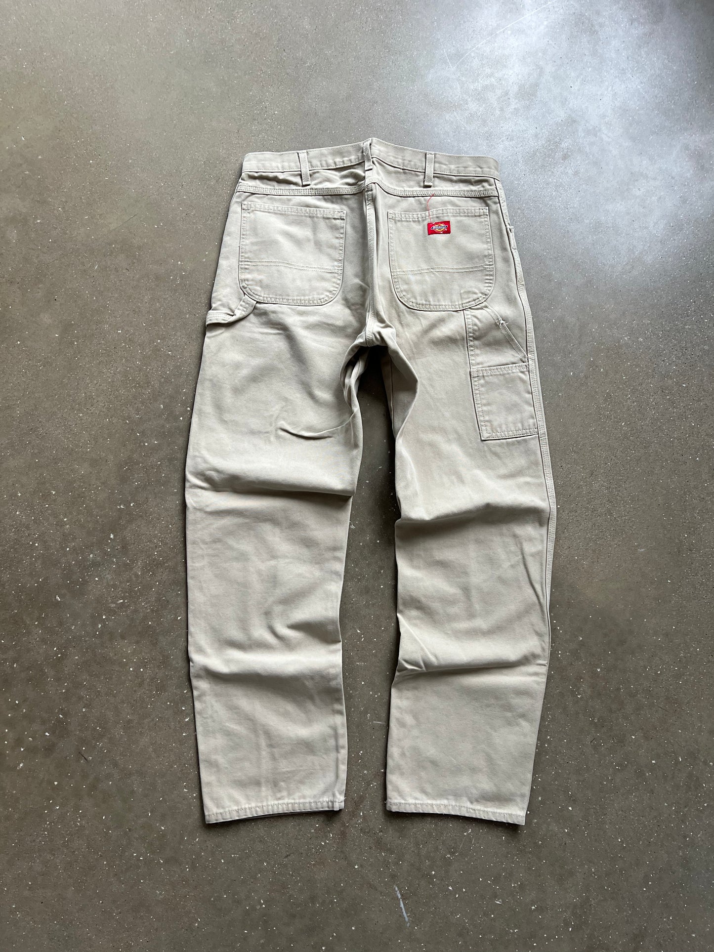 Vintage Cream White Dickie Carpenter Pants - 36