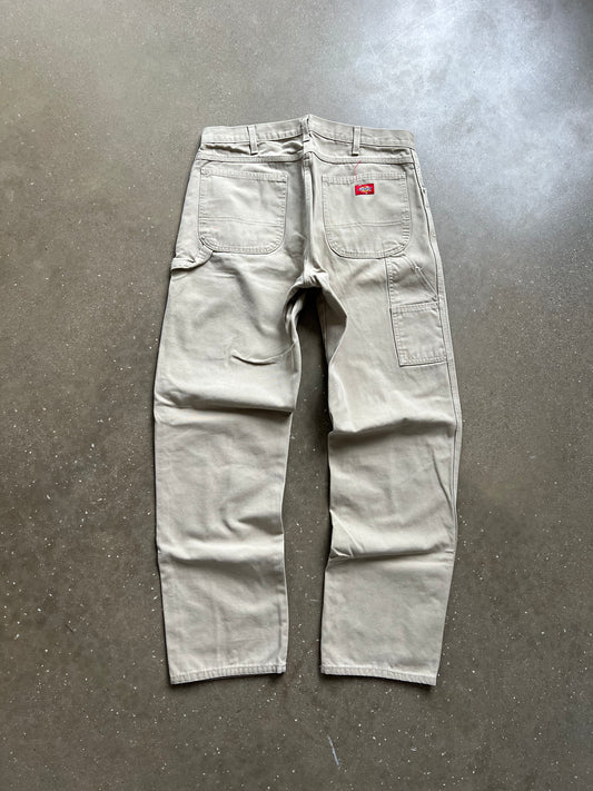 Vintage Cream White Dickie Carpenter Pants - 36