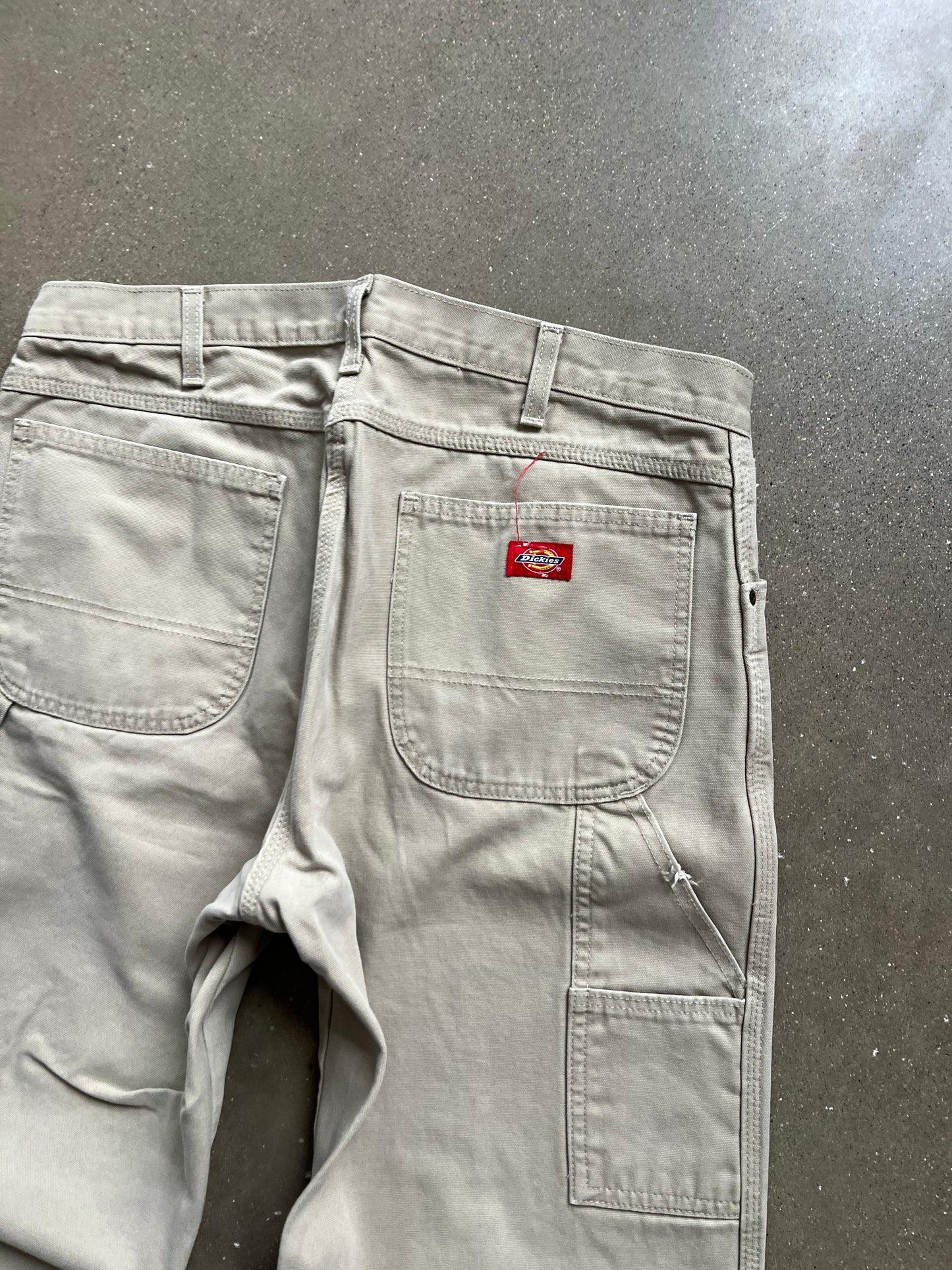 Vintage Cream White Dickie Carpenter Pants - 36