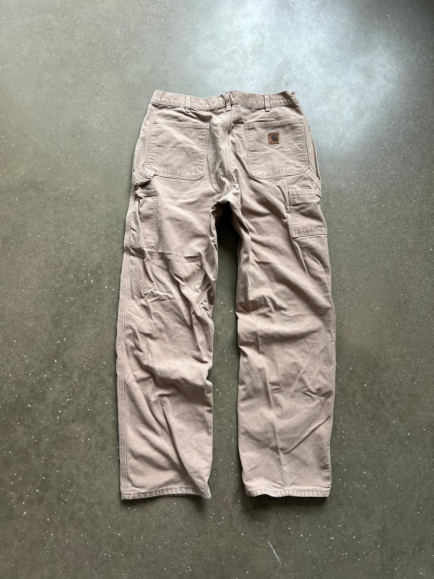 Vintage Beige Tan Carhartt Carpenter Pants - 36