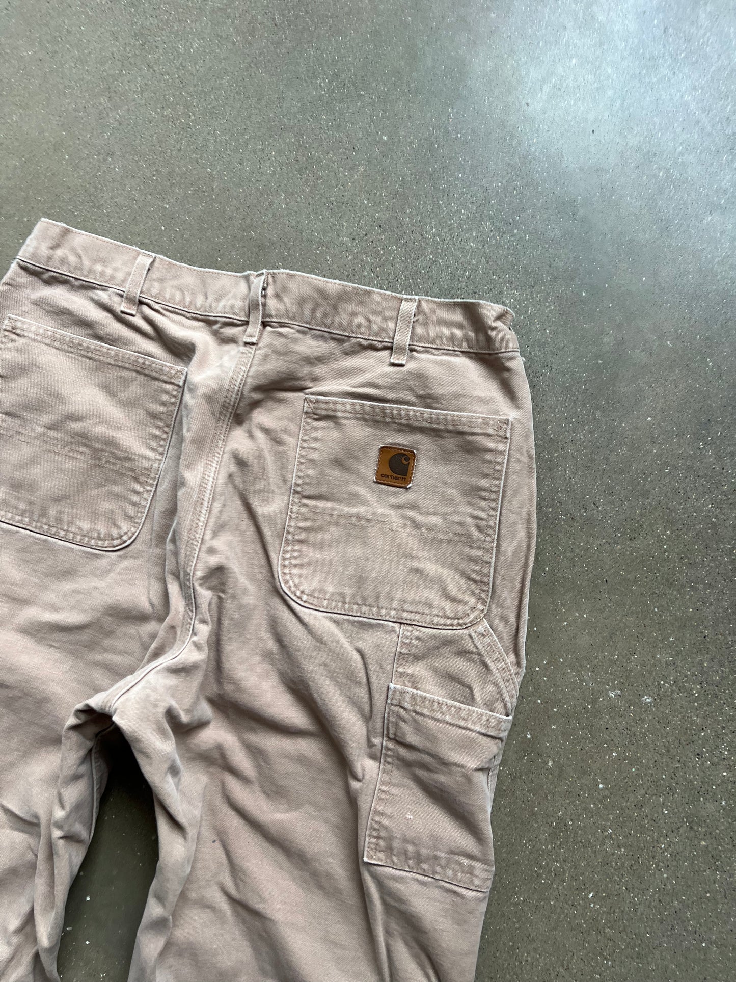 Vintage Beige Tan Carhartt Carpenter Pants - 36