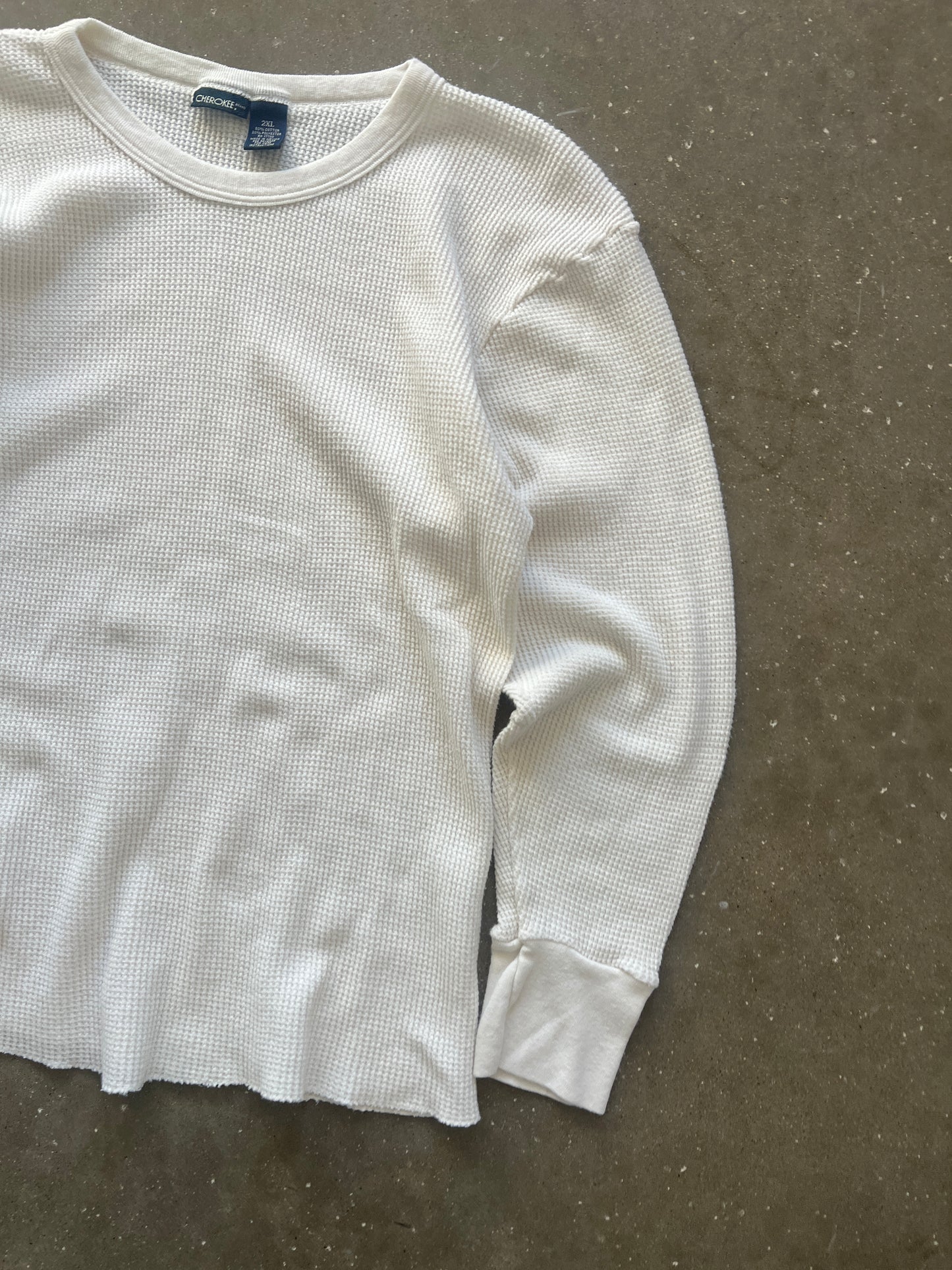 Vintage White Cherokee Thermal Shirt - 2XL