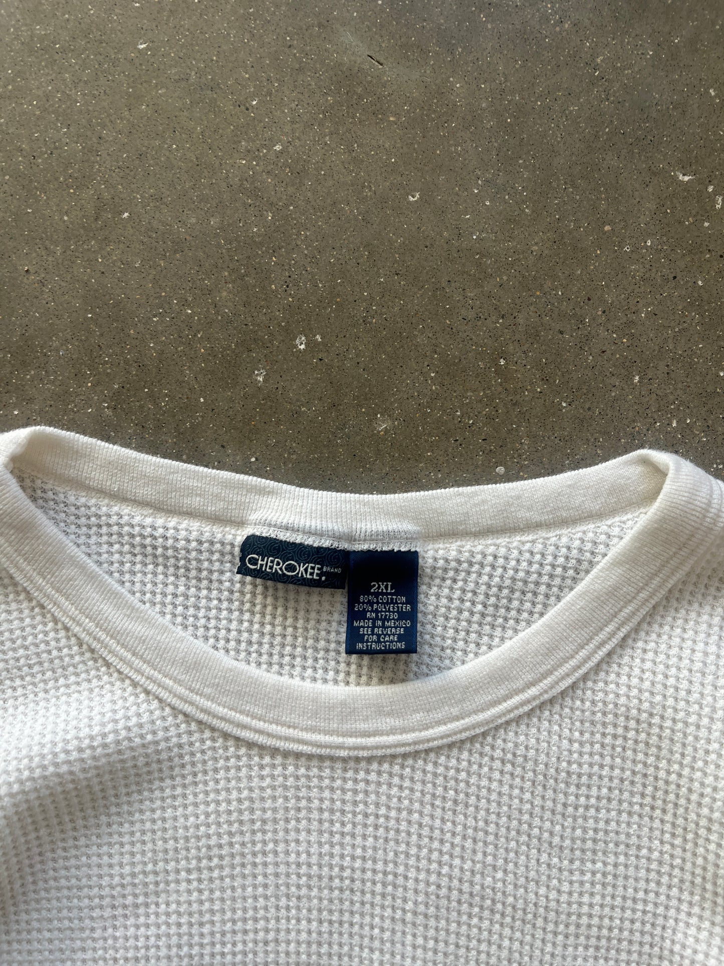 Vintage White Cherokee Thermal Shirt - 2XL