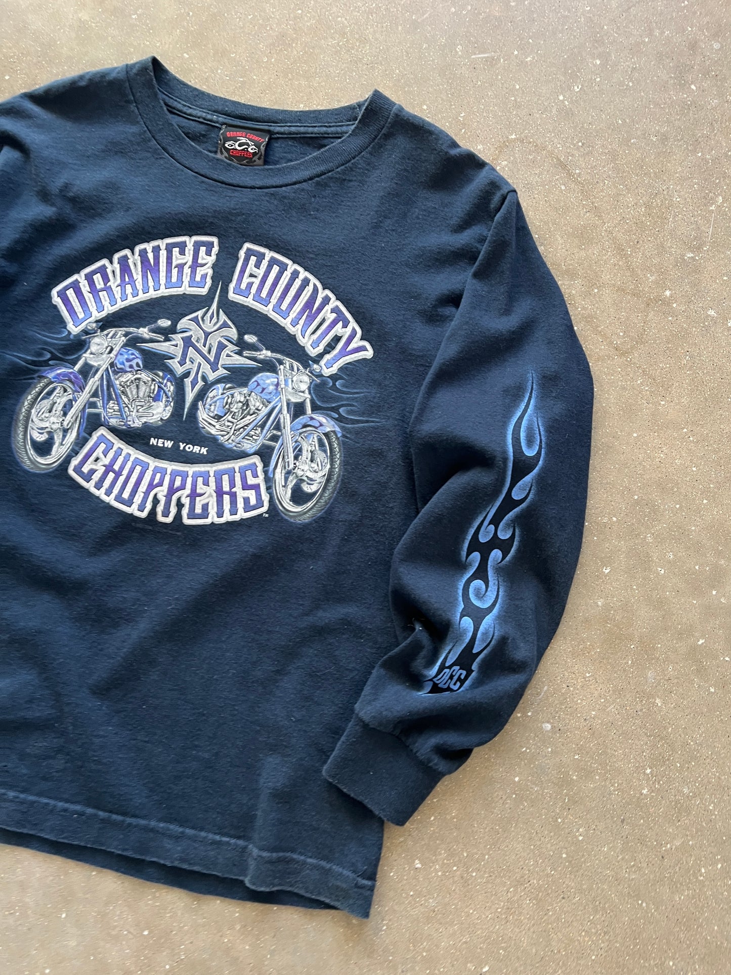 Vintage Blue Orange County Choppers Shirt - M