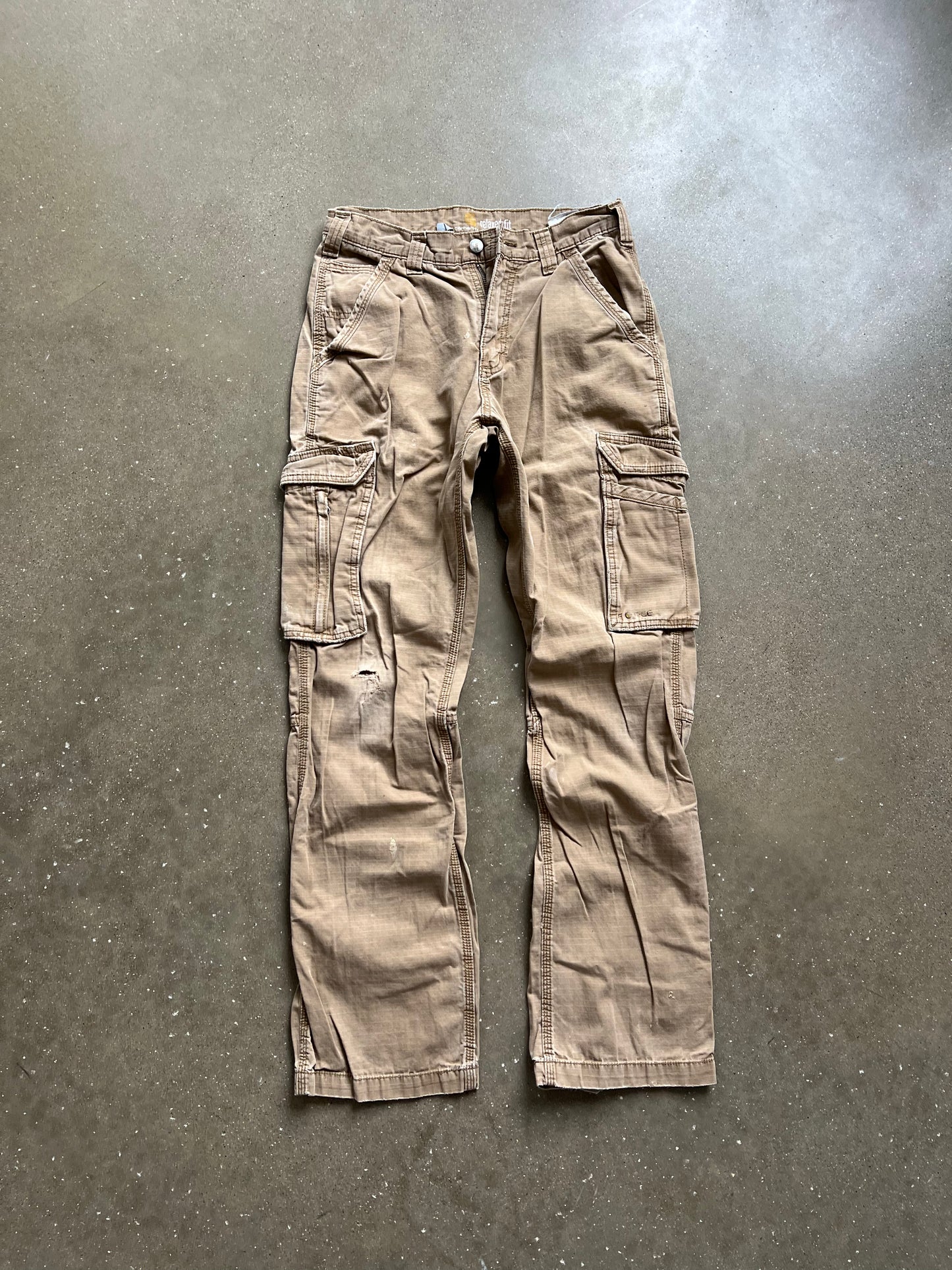 Vintage Faded Tan Carhartt Cargo Pants - 30
