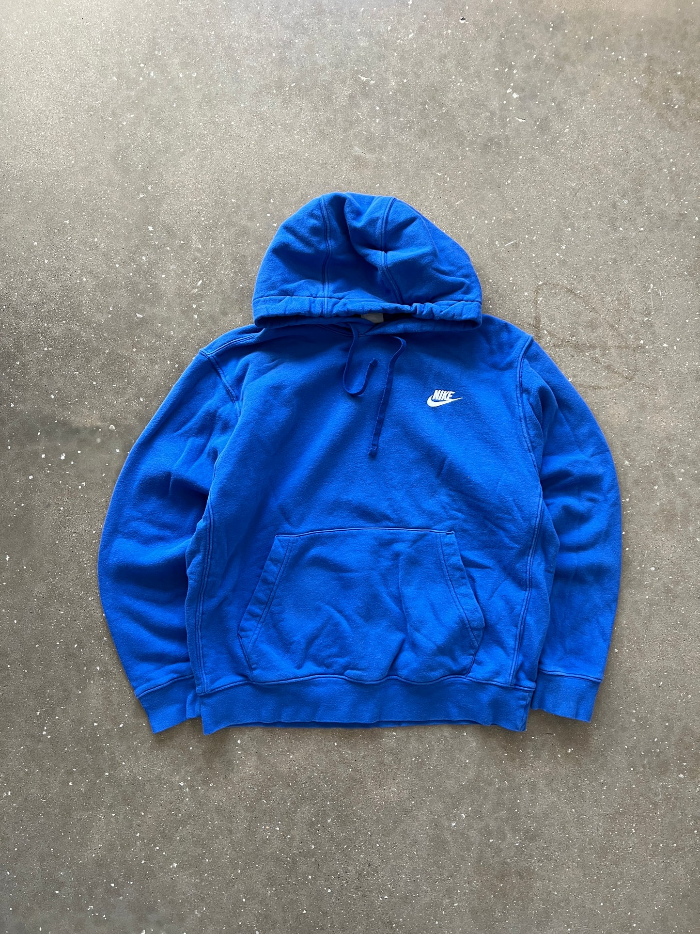 Vintage Sky Blue Nike Swoosh Hoodie - L