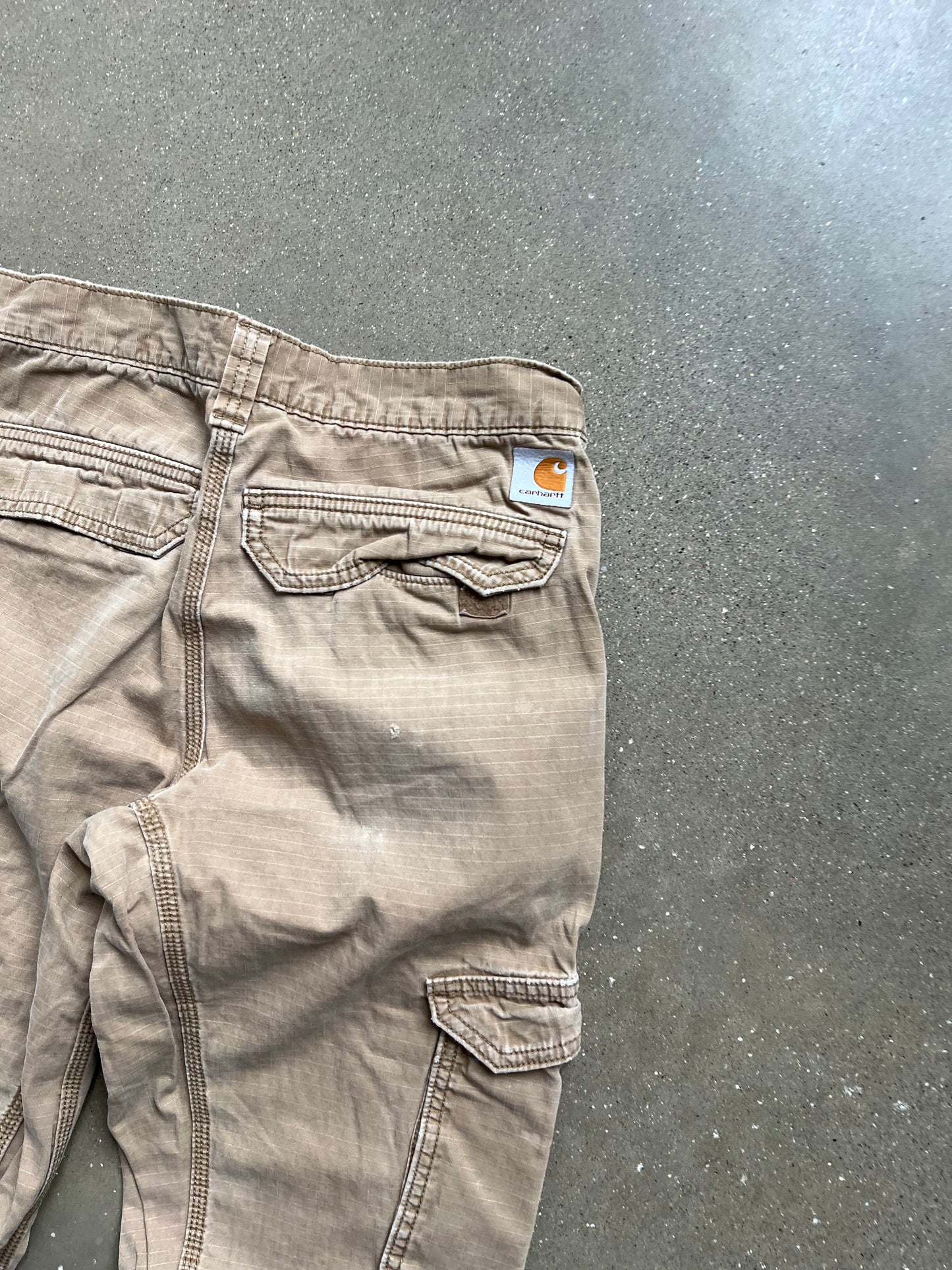 Vintage Faded Tan Carhartt Cargo Pants - 30