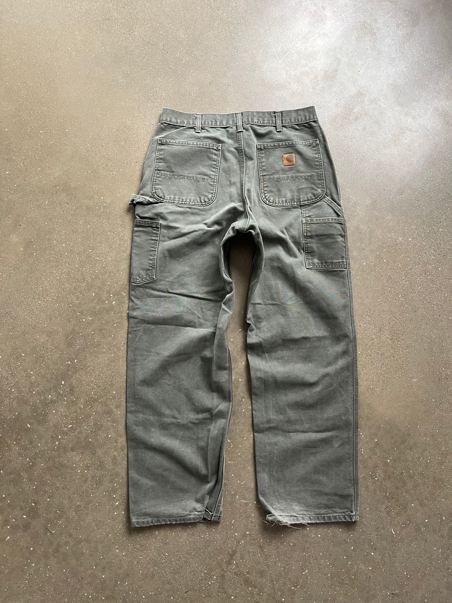 Vintage Green Carhartt Carpenter Pants - 33
