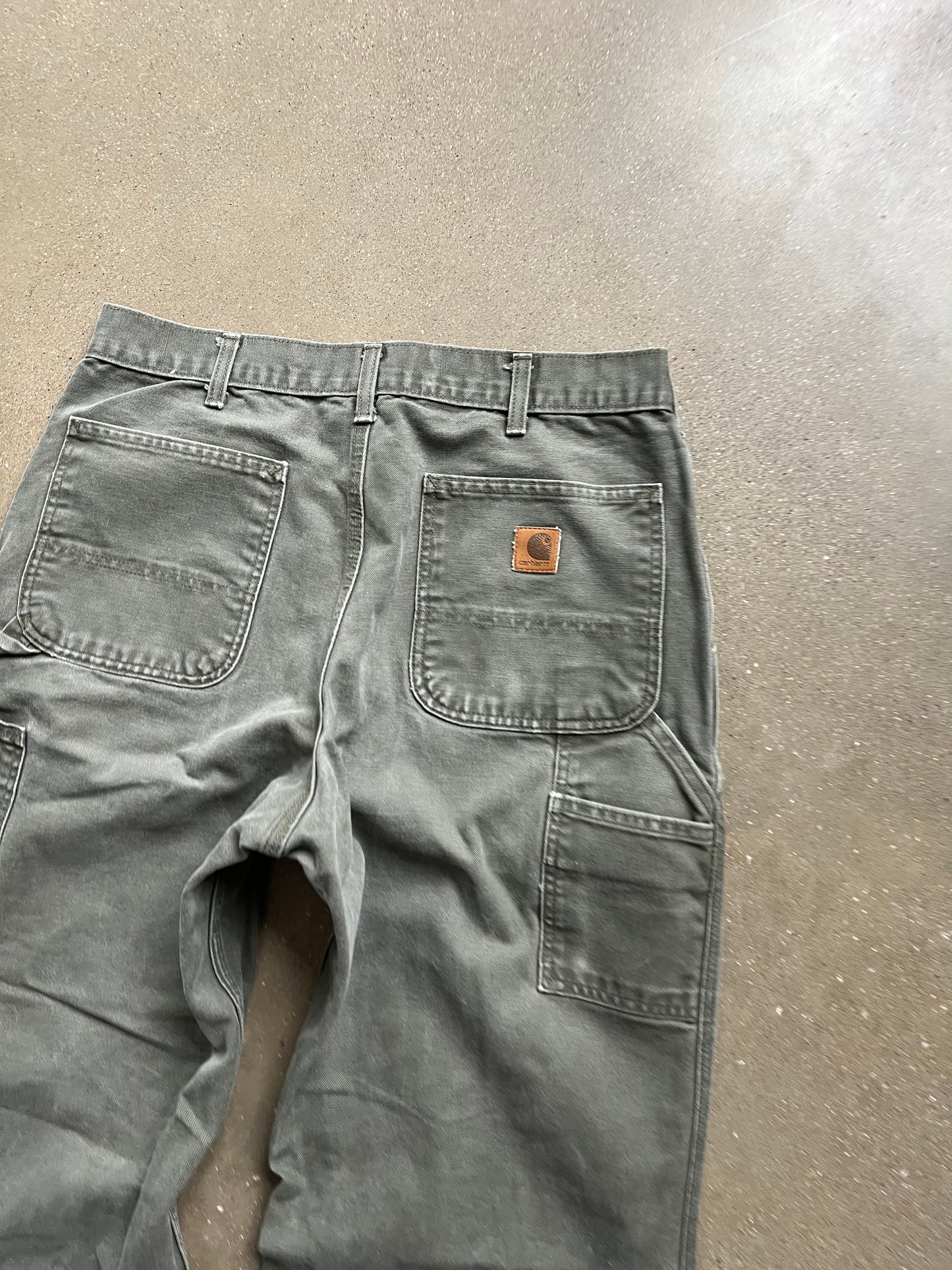 Vintage Green Carhartt Carpenter Pants - 33