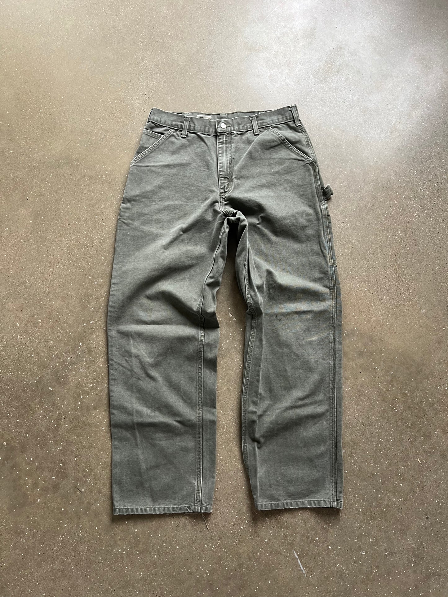 Vintage Green Carhartt Carpenter Pants - 33