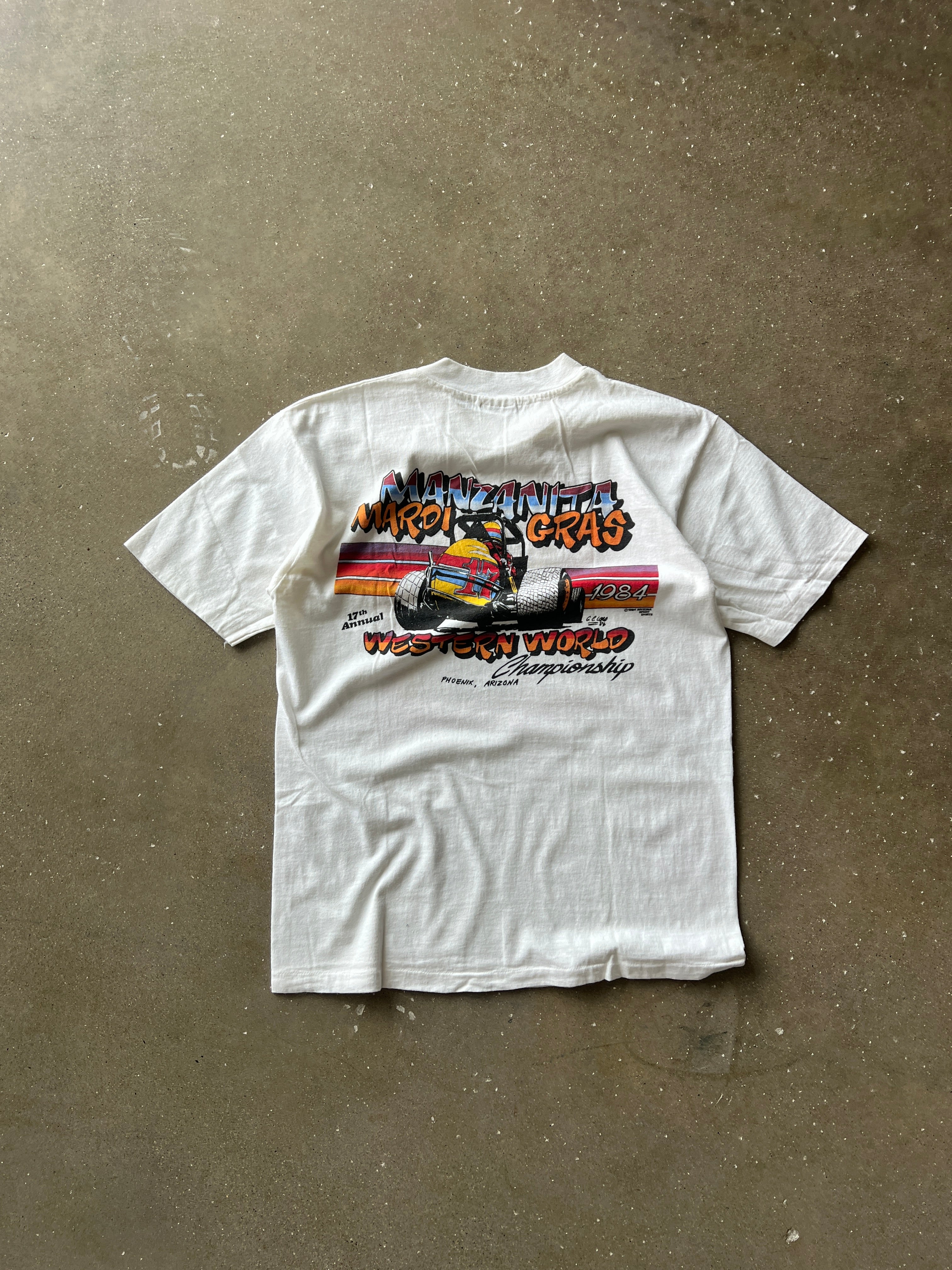 Vintage 1984 Western World Coors Stock Car Shirt - L