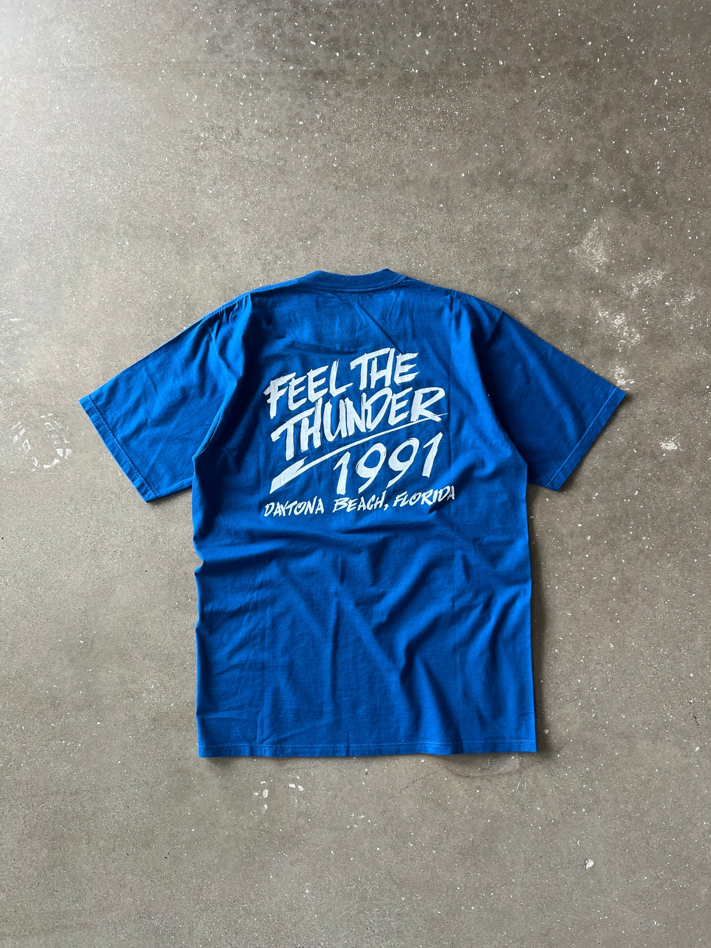 Vintage Blue 1991 Daytona Beach, Florida NASCAR Shirt