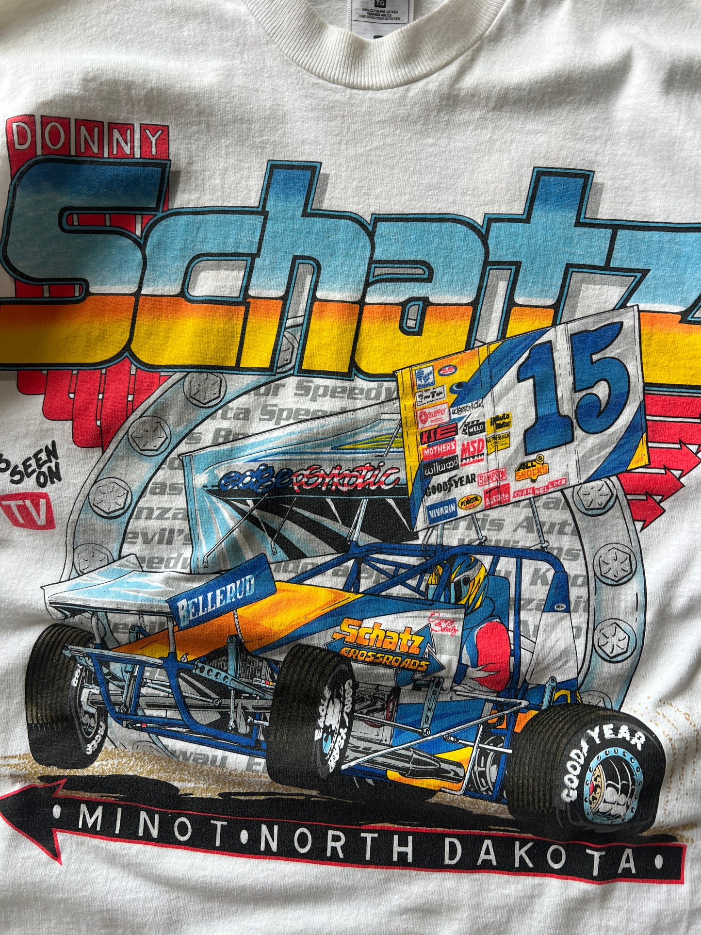 Vintage Donny Schatz Car Shirt - L